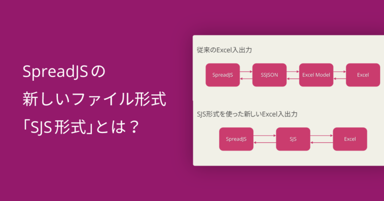 SpreadJSの新しいファイル形式「SJS形式」とは？従来の形式から強化されたポイントを解説！