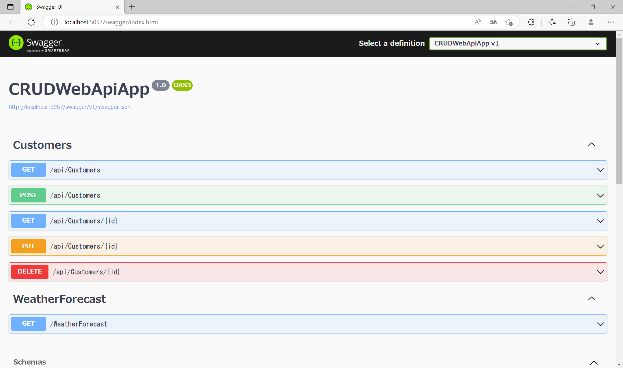 連携するWeb APIの起動
