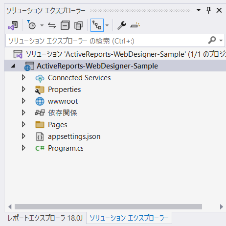 作成されたプロジェクト