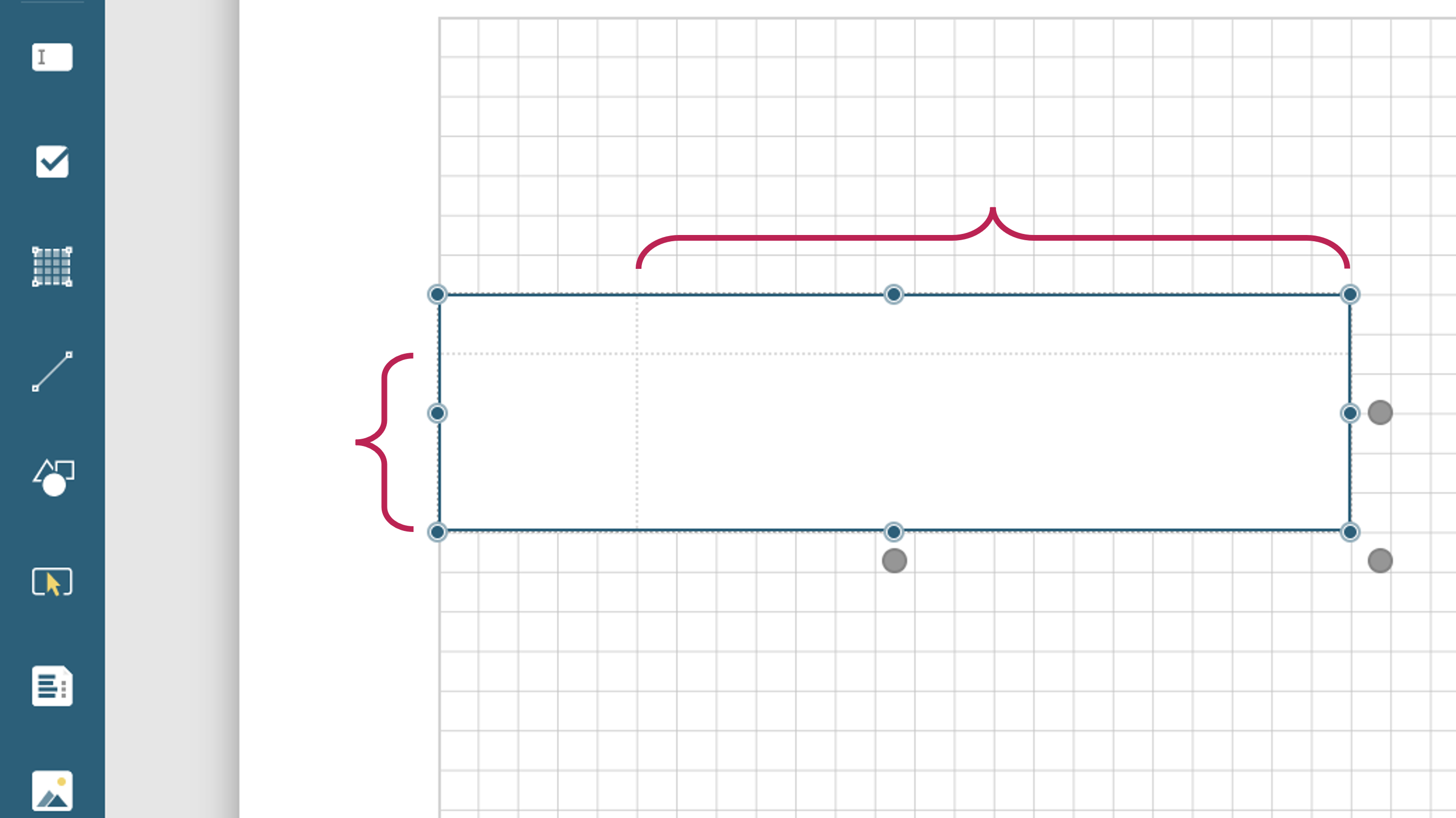 Tableのサイズを調整