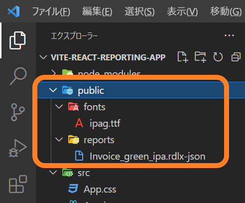 静的ファイルの配置