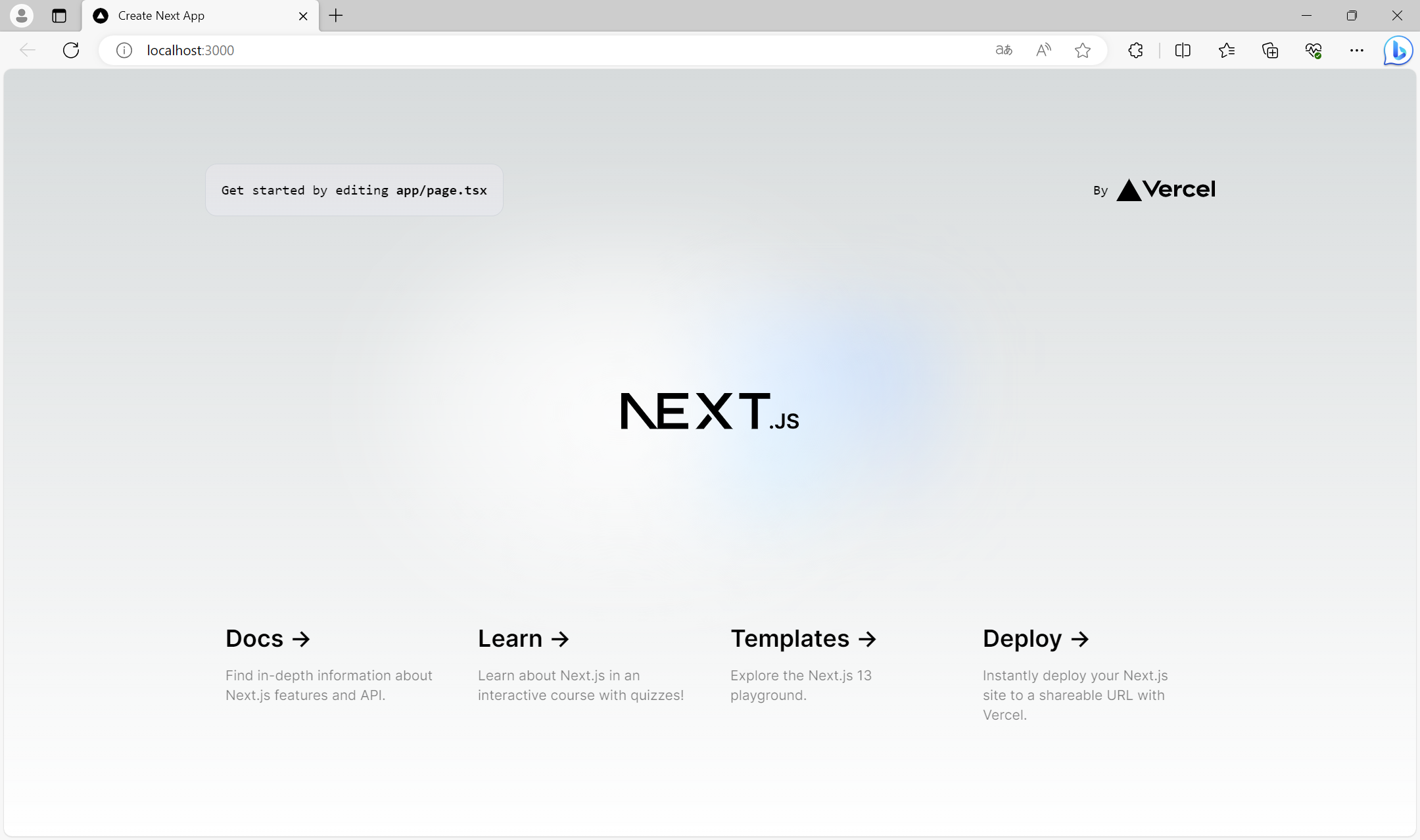 Next.jsアプリケーションの起動