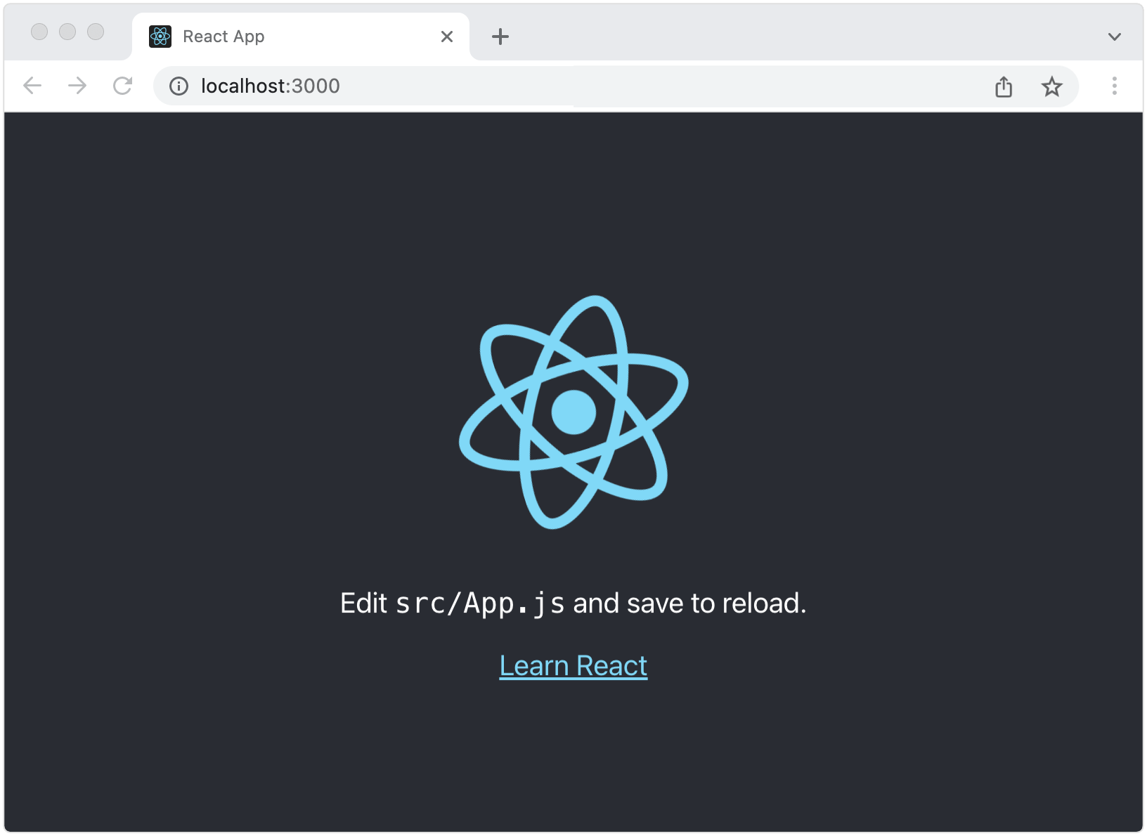 Reactアプリケーションの実行