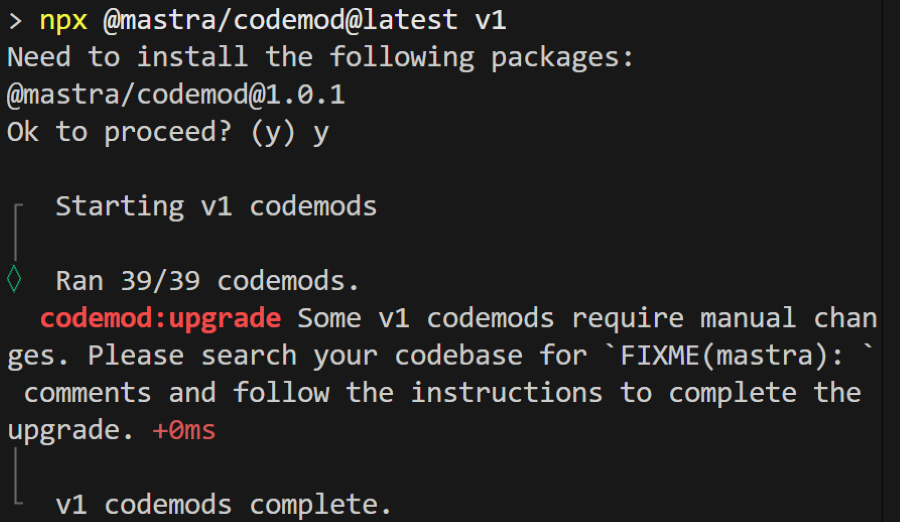 codemodの実行