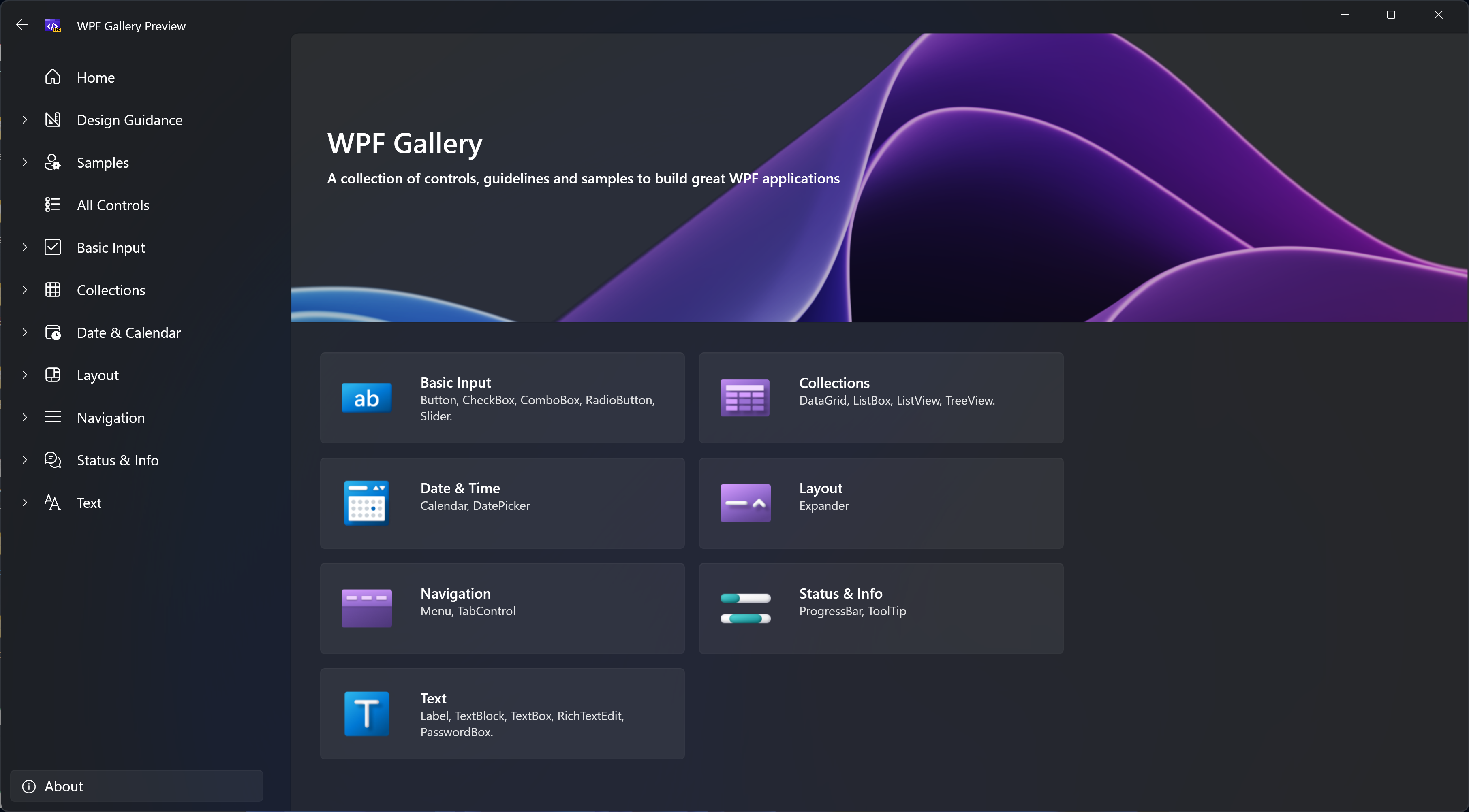 WPF Gallery Preview