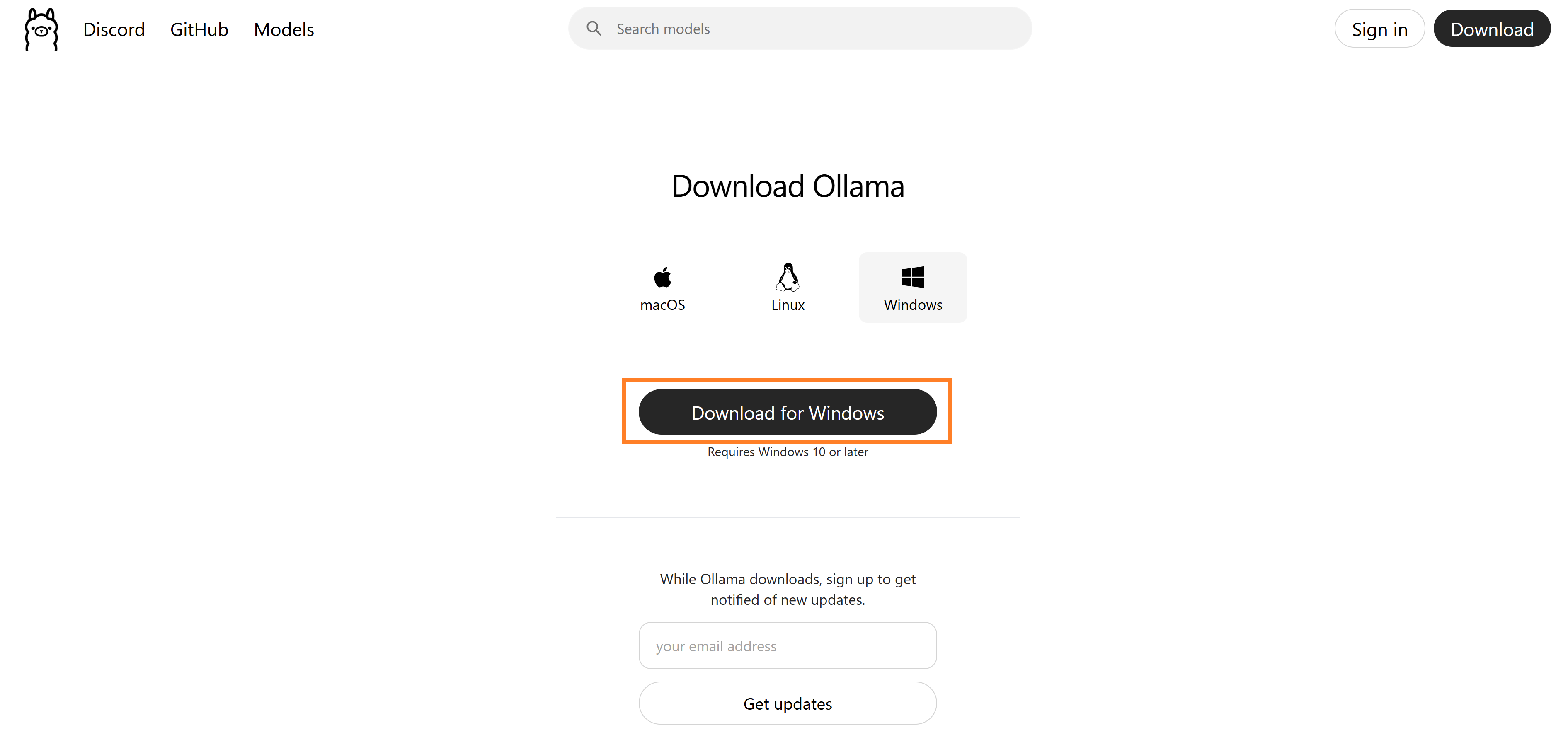 Ollamaの利用準備