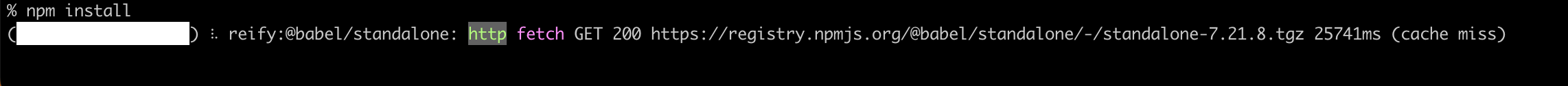 npmからインストール