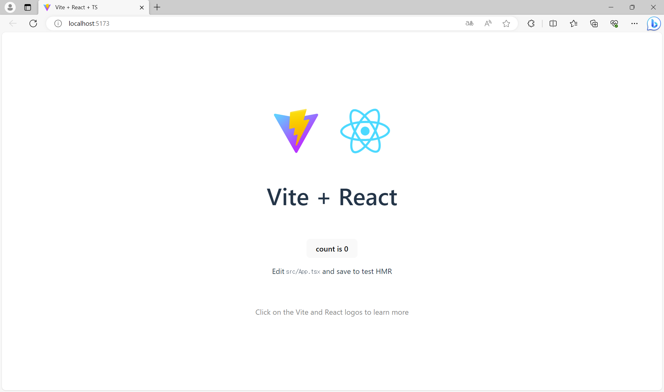 Reactアプリケーションの実行