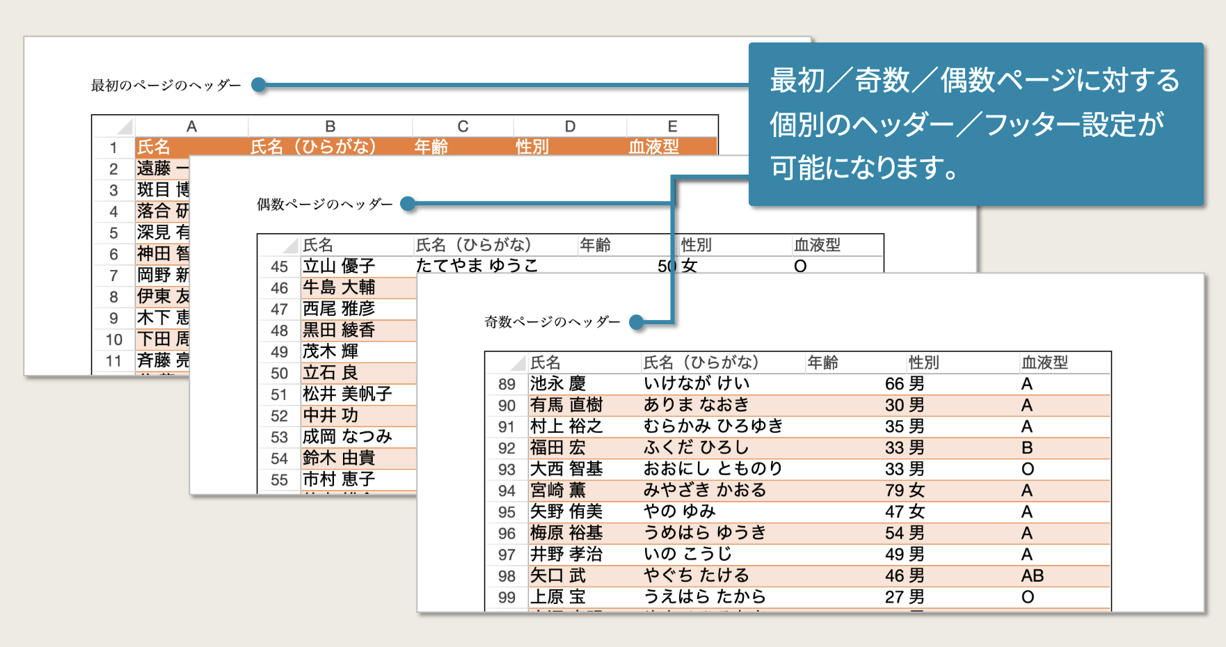 カラーインデックスを使った書式の色設定