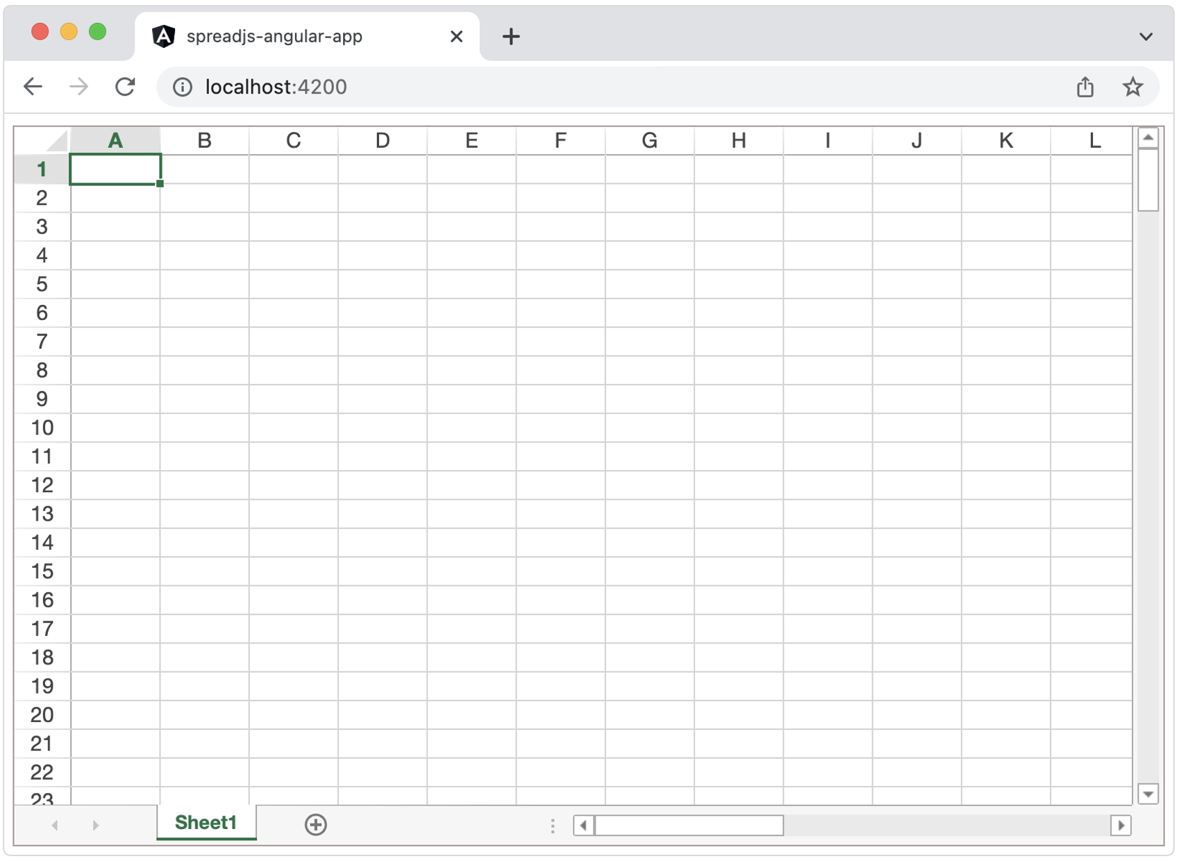 Angular上に実装されたSpreadJS