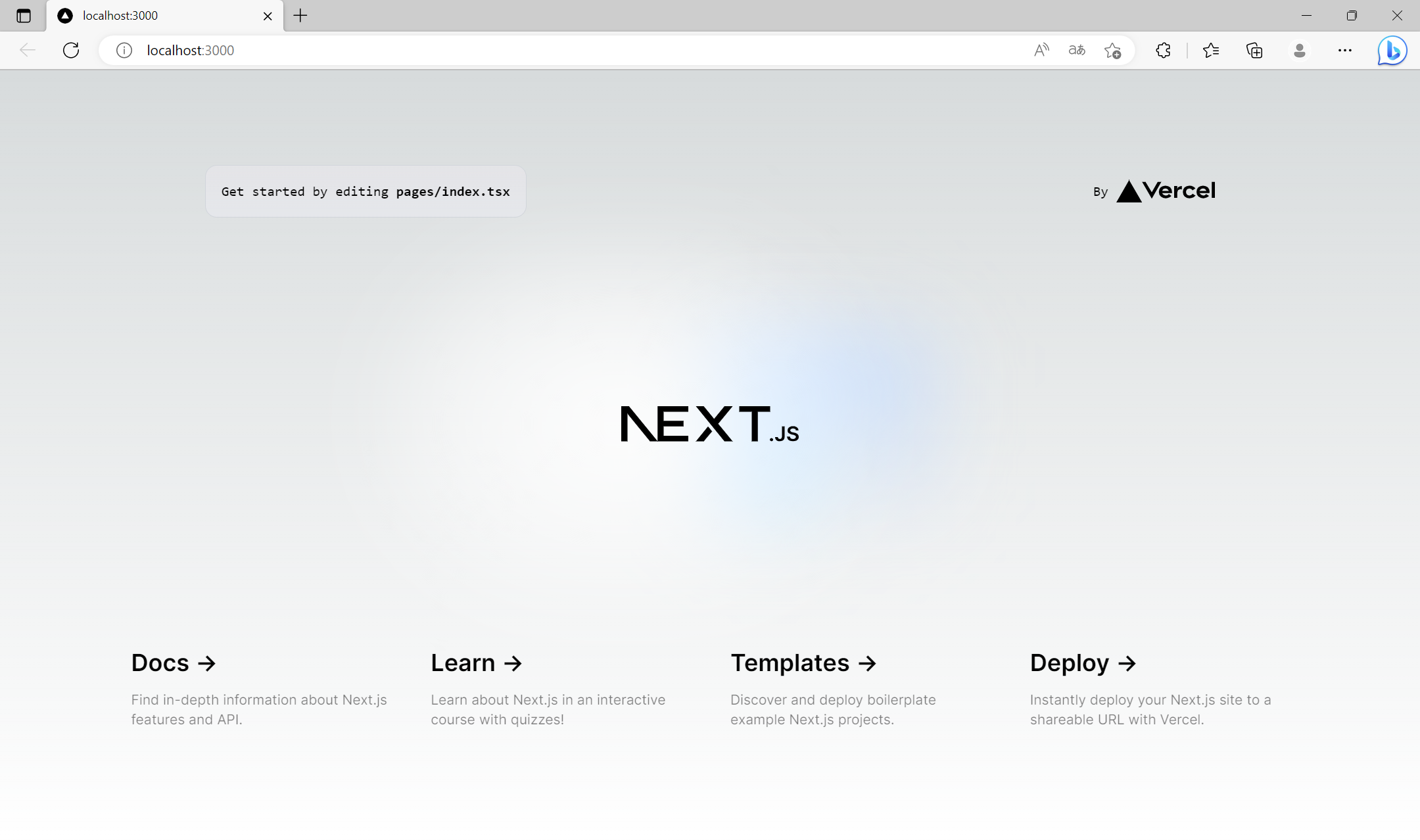 Next.jsアプリケーションの起動