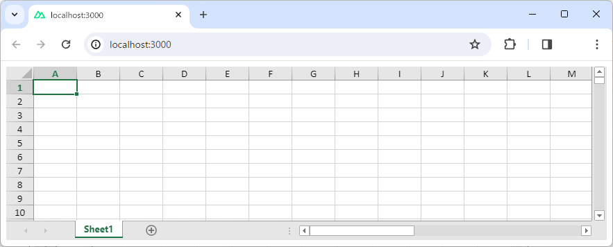 Nuxt.js上でSpreadJSを表示