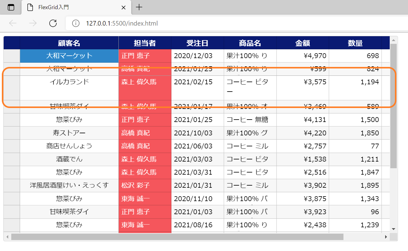 FlexGridの行の高さを個別指定