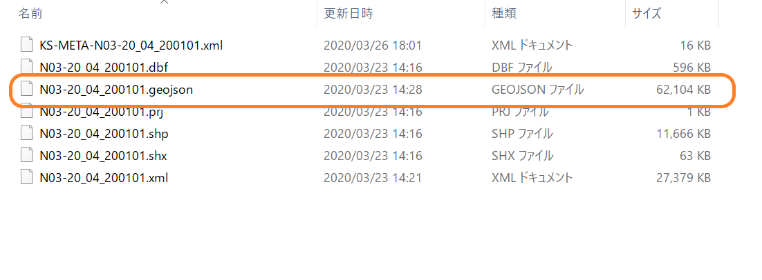 GeoJSONデータの取得