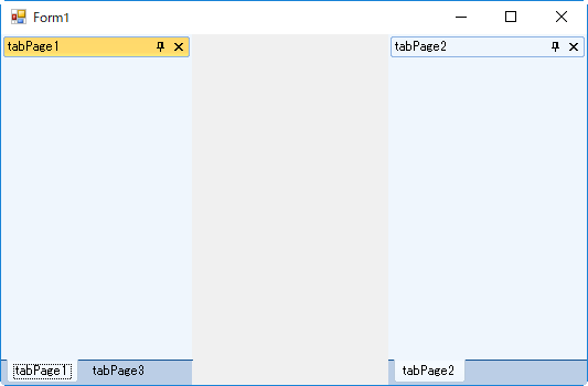 DockingTab for WinForms の使用例