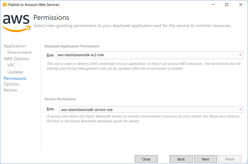 Publish to AWS Beanstalk
