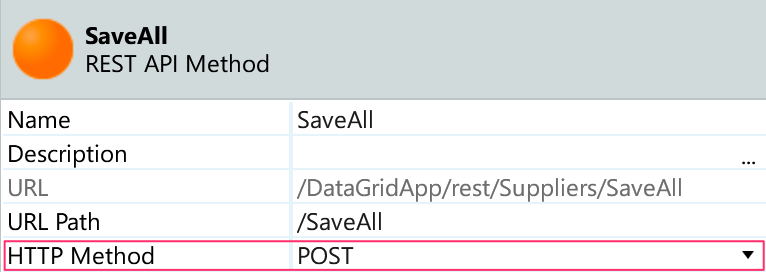 SaveAllプロパティの設定