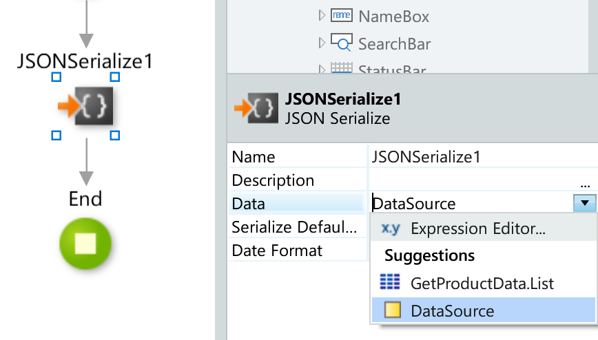 JSONSerialize1の設定