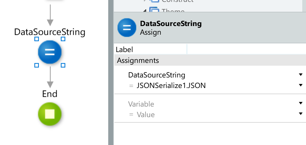 DataSourceStringの設定
