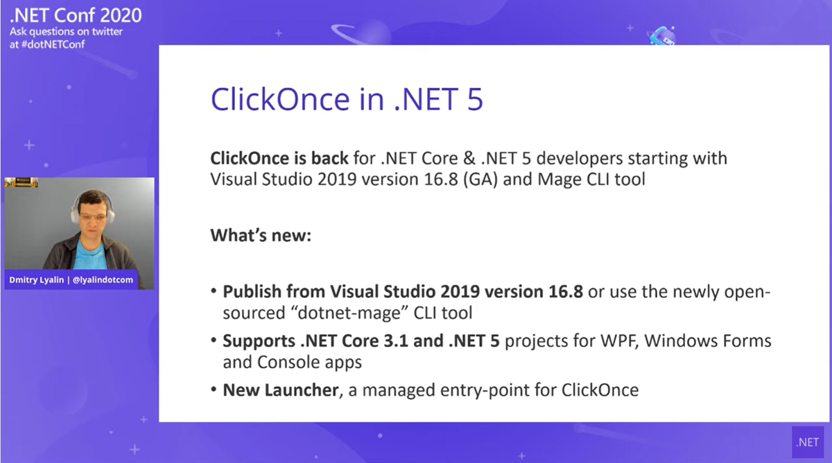 ClickOnceのサポート追加
